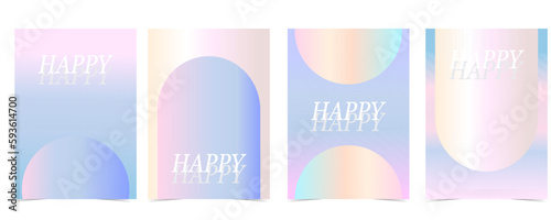 Rainbow pastel background with y2k style