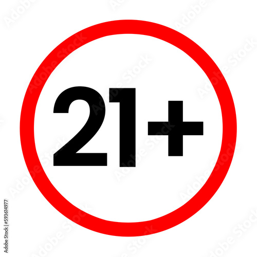 21 plus icon template transparent design png photo