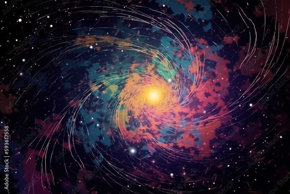 Fototapeta premium Cosmos Universe Phantom Galaxy Abstract cosmos background