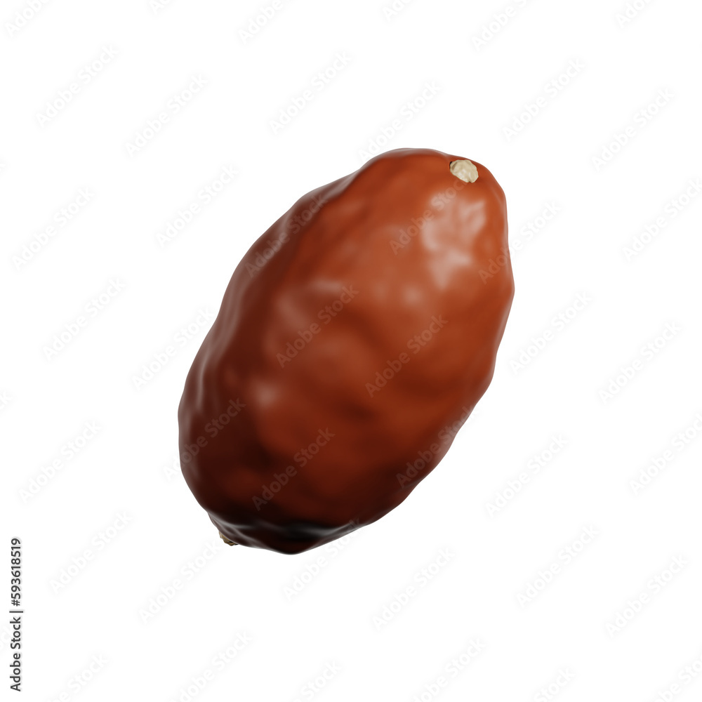 Obraz premium Ramadan Dates Fruit 3d Icon Illustration