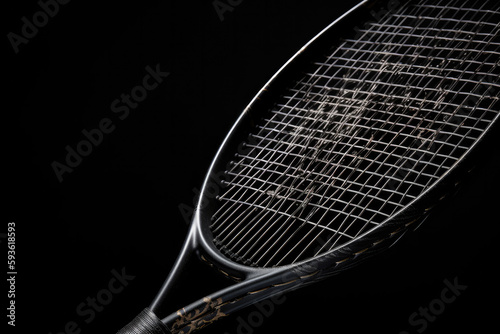 tennis racket on isolated background created with Generative AI technology © Robert Herhold
