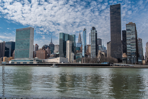 Manhattan  looking at the sky