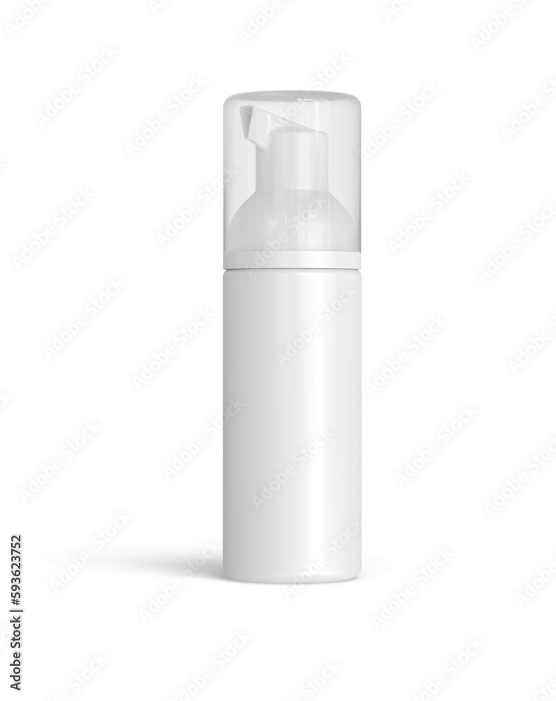 Blank Airless Pump Container Cosmetic Dispenser Bottle 3D-Rendering Blank Airless Pump Container Cosmetic Dispenser Bottle 3D-Rendering