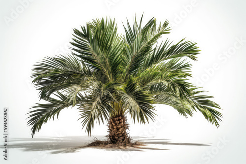 palm tree on clean background created with Generative AI technology © Robert Herhold