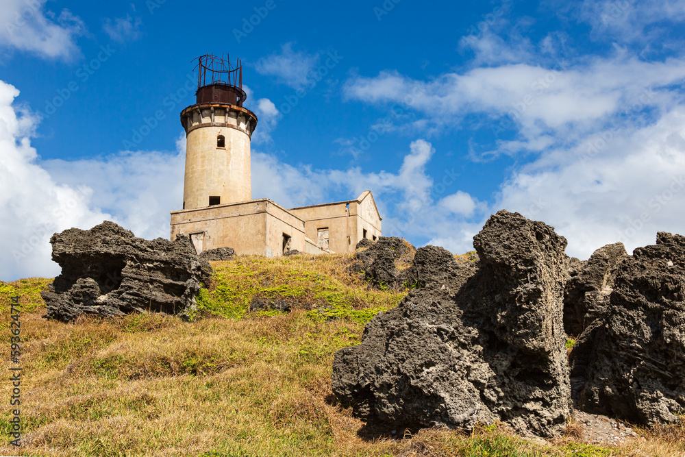 Lighthouse ruin on Ile aux Fouquets, Mauritius