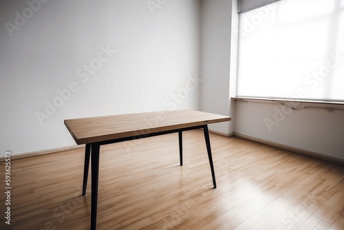 Empty Table in an Empty Room for Product Editing
