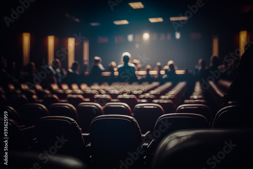 Salle de cinéma, salle de réunion, séminaire, congrès - Générative IA