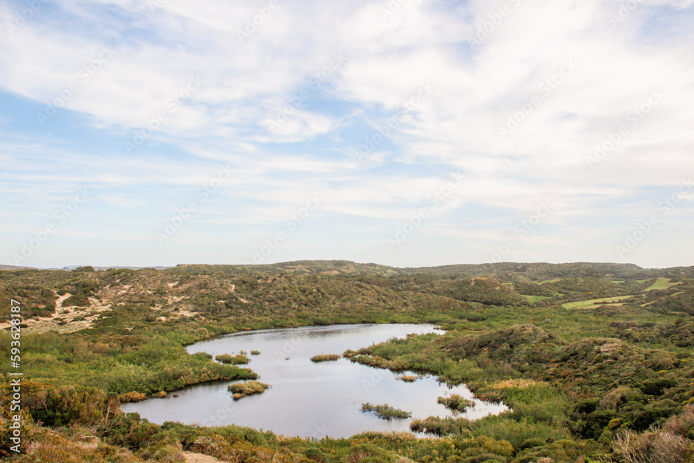 Fototapeta premium landscape with river