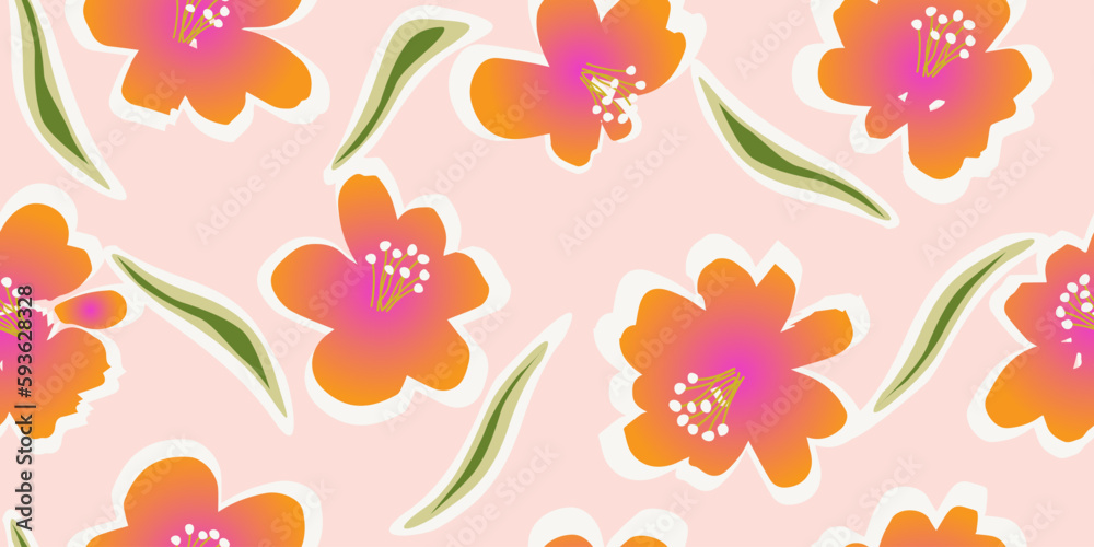 Hand drawn flowers, seamless patterns with floral for fabric, textiles, clothing, wrapping paper, cover, banner, interior decor, abstract backgrounds. Hand drawn flowers, seamless patterns with floral for fabric, textiles, clothing, wrapping paper, cover, banner, interior decor, abstract backgrounds.