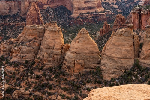фотографія Aerial view of Colorado National Monument, Fruita, Colorado, USA