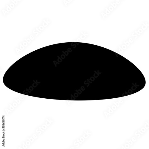 round egg object vector