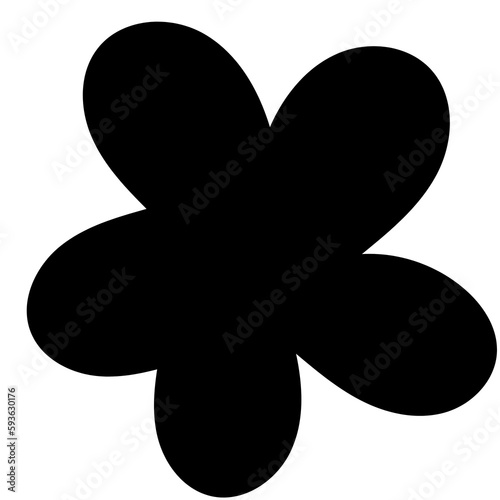 clover leaf flower object vector