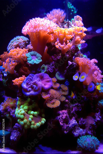 Fototapeta Naklejka Na Ścianę i Meble -  undersea world. Coral reef and fish