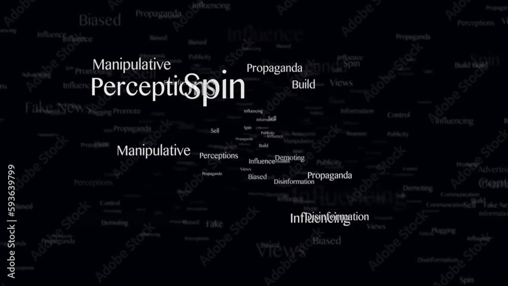 PROPAGANDA  Keywords on the Tunnel Walls, Animation, Background, Loop
