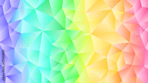 カラフルな三角形の幾何学模様