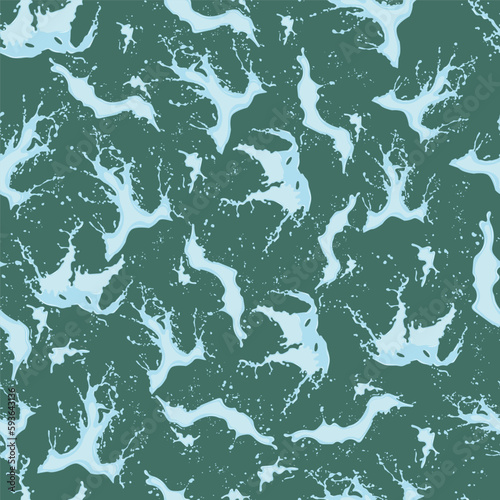 seamless pattern with splashes and splashes of water