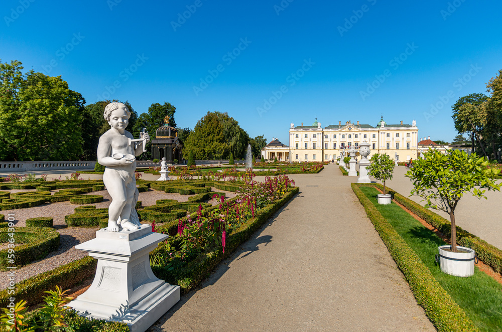 Garden next to Branicki Palace in Bialystok (Poland)