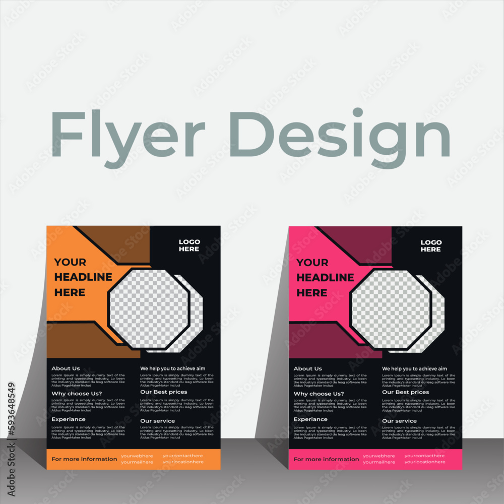 Corporate modern flyer design. Corporate modern flyer design.