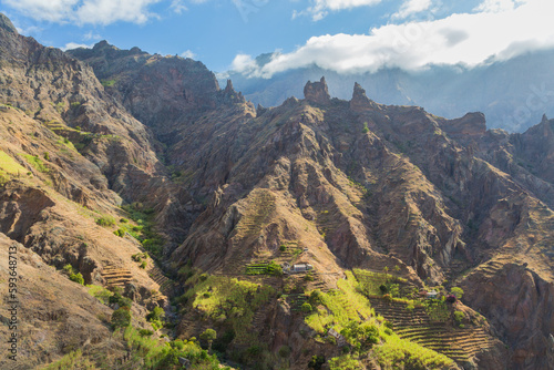 Valley view, nr Horta da Garca, Santo Antao, Cape Verde photo