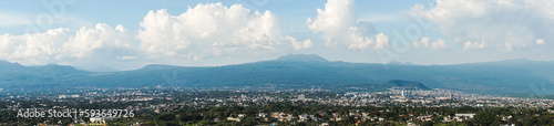 panorama of the mountains, landscape of cuernavaca city