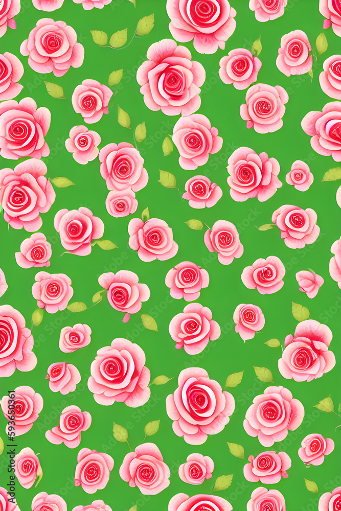 Floral pattern rose