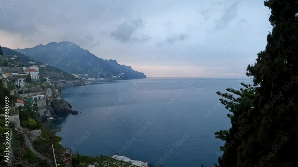 Sunrise at Amalfi coast, Italy