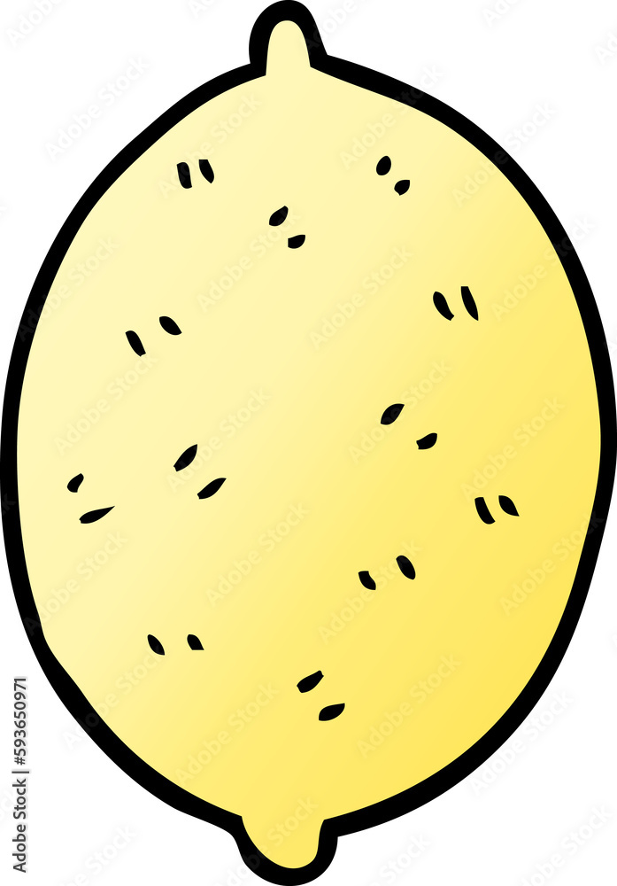 cartoon doodle lemon fruit cartoon doodle lemon fruit