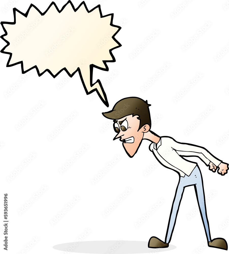 cartoon angry man with speech bubble cartoon angry man with speech bubble