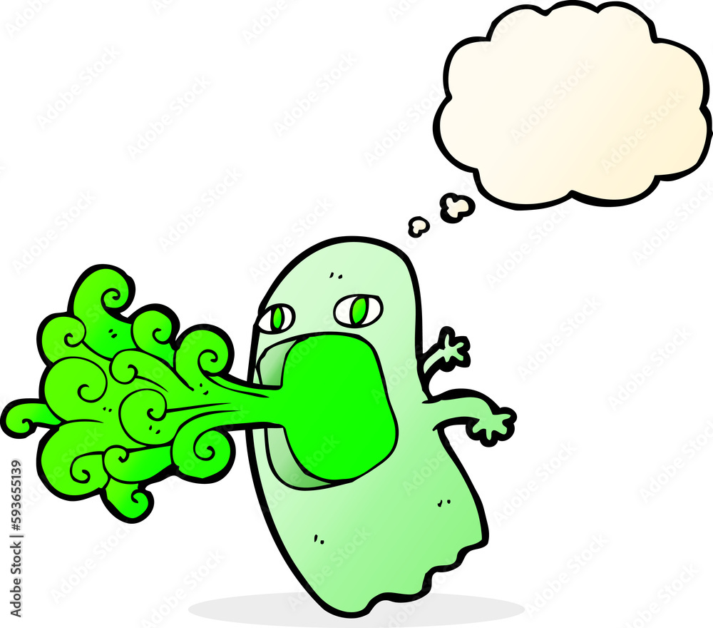 funny cartoon ghost with thought bubble funny cartoon ghost with thought bubble