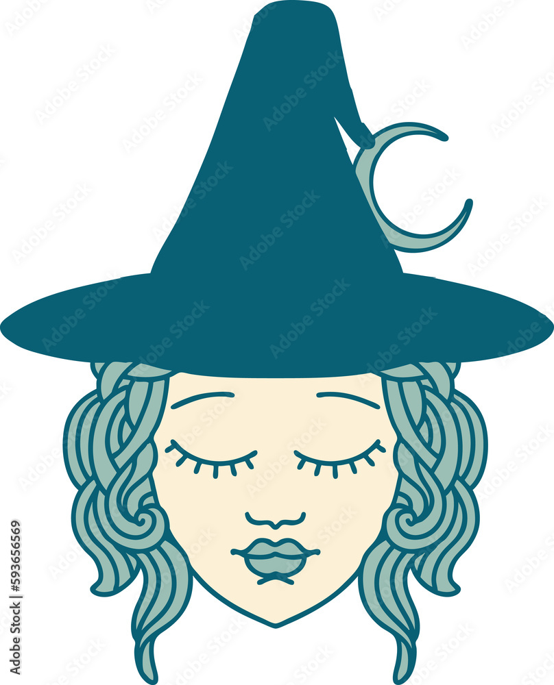 human mage character illustration