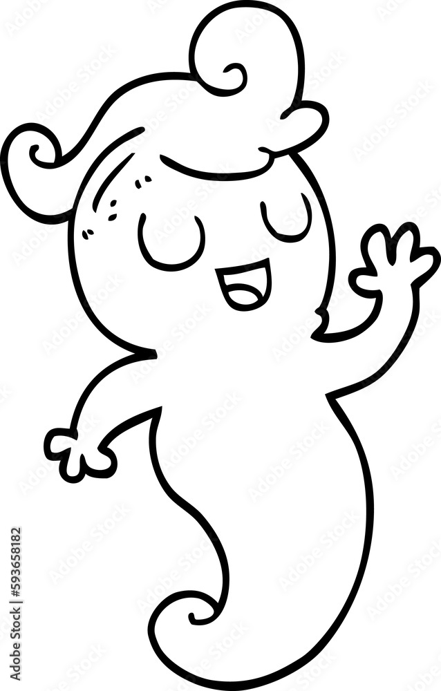 line drawing cartoon ghost line drawing cartoon ghost