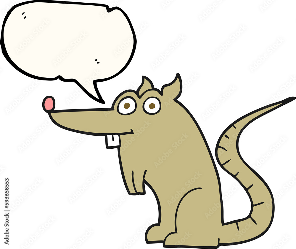 speech bubble cartoon rat speech bubble cartoon rat