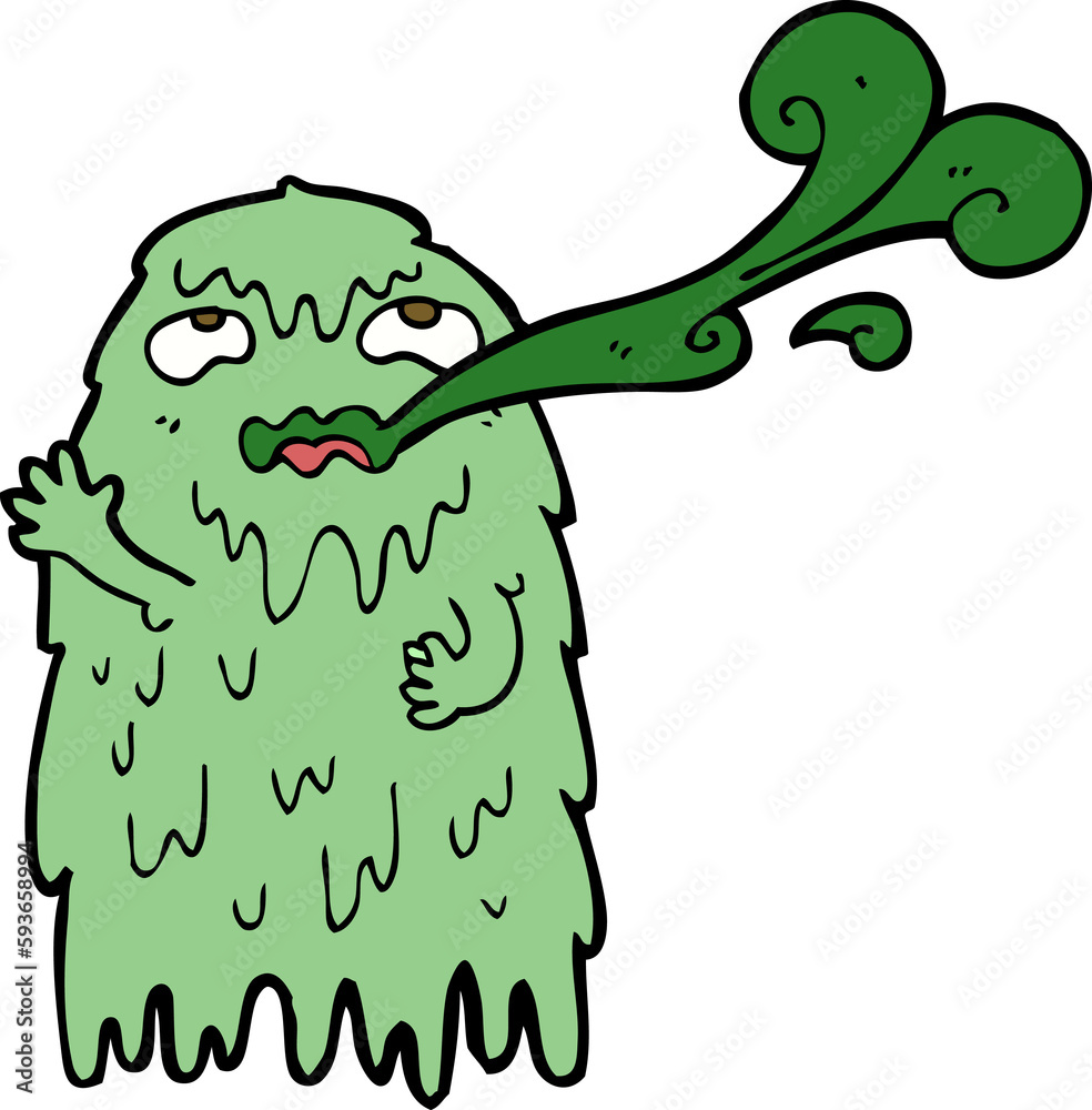 Obraz premium gross cartoon ghost
