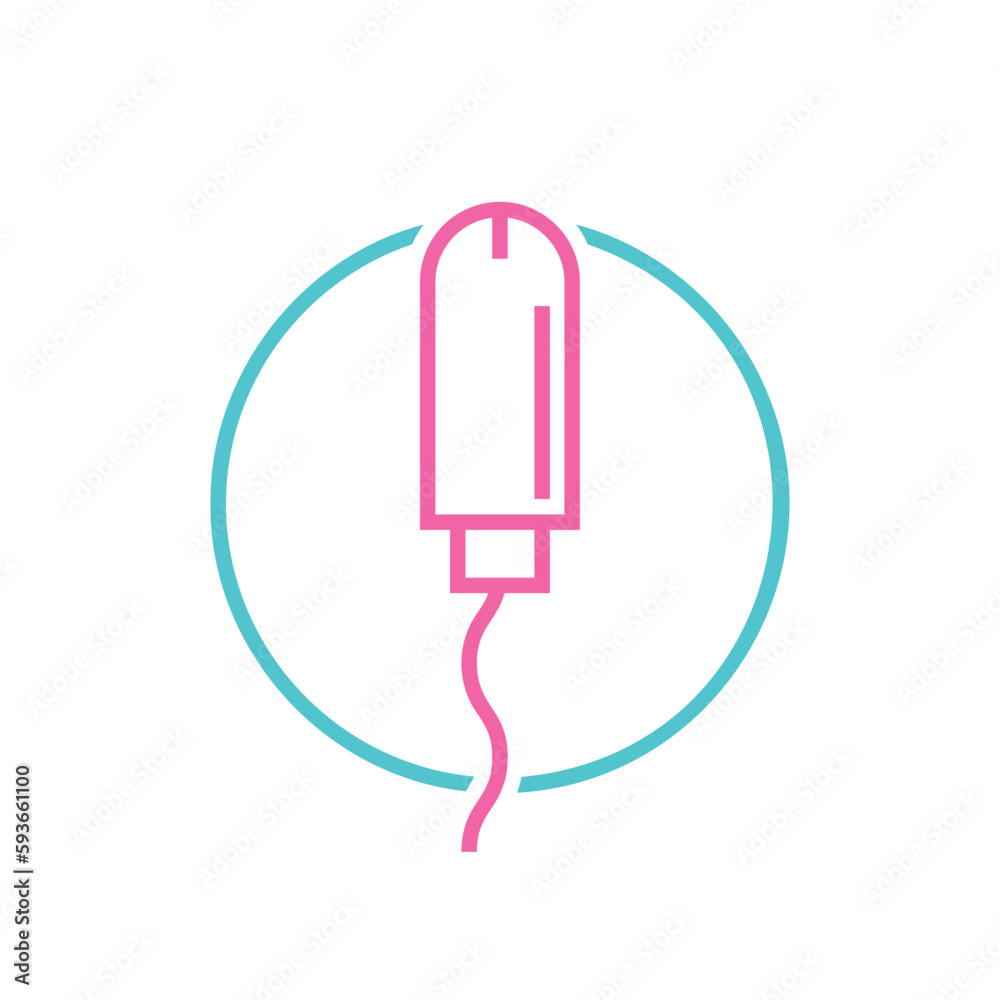 Tampon, women period pictogram. Editable vector illustration Tampon, women period pictogram. Editable vector illustration