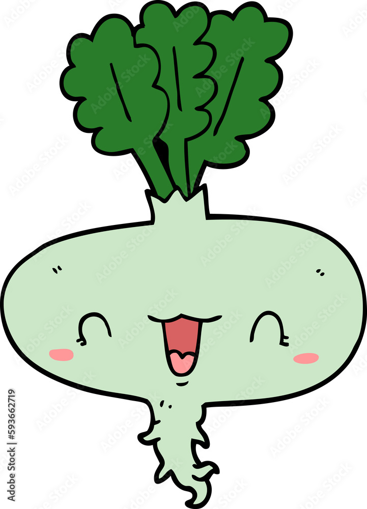 cartoon turnip