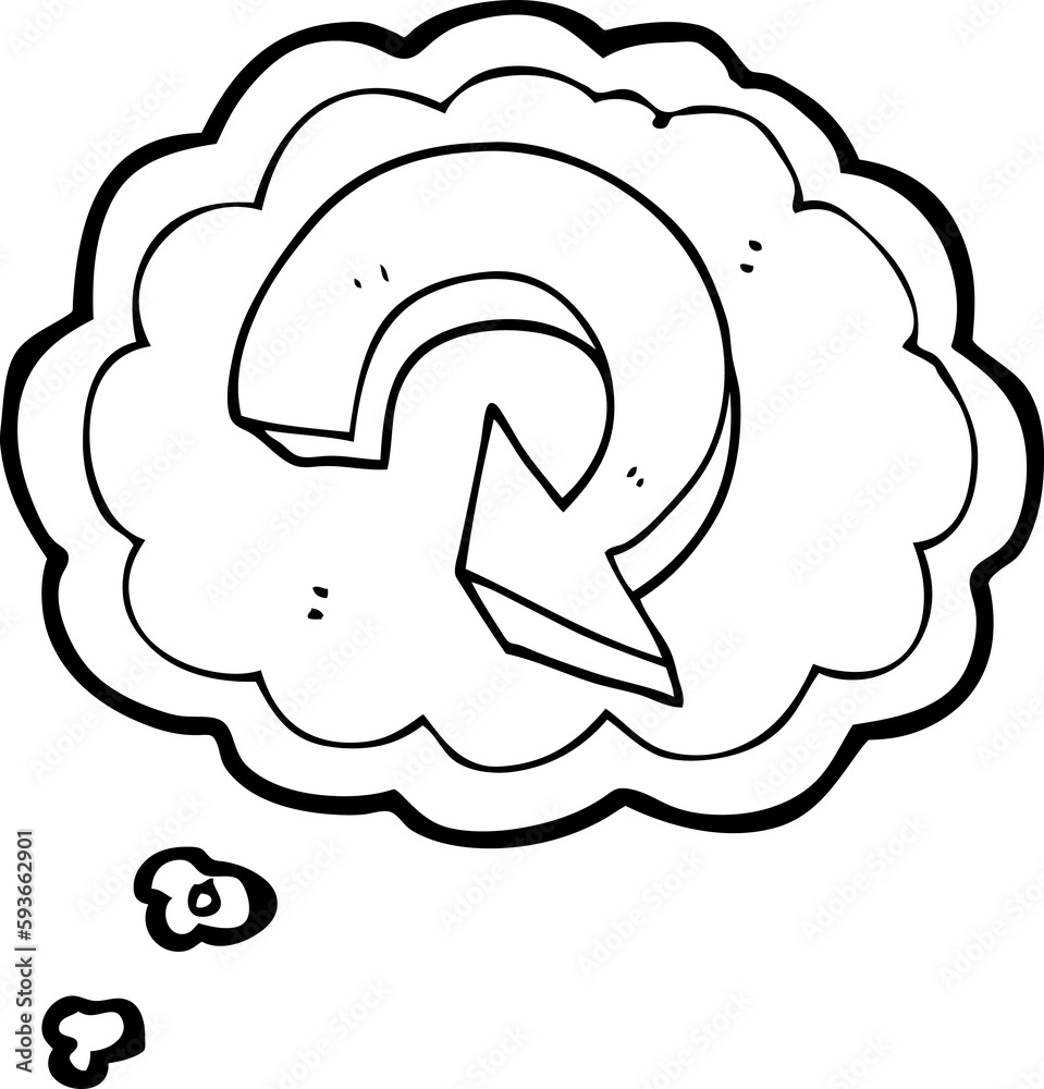 thought bubble cartoon recycling arrow thought bubble cartoon recycling arrow