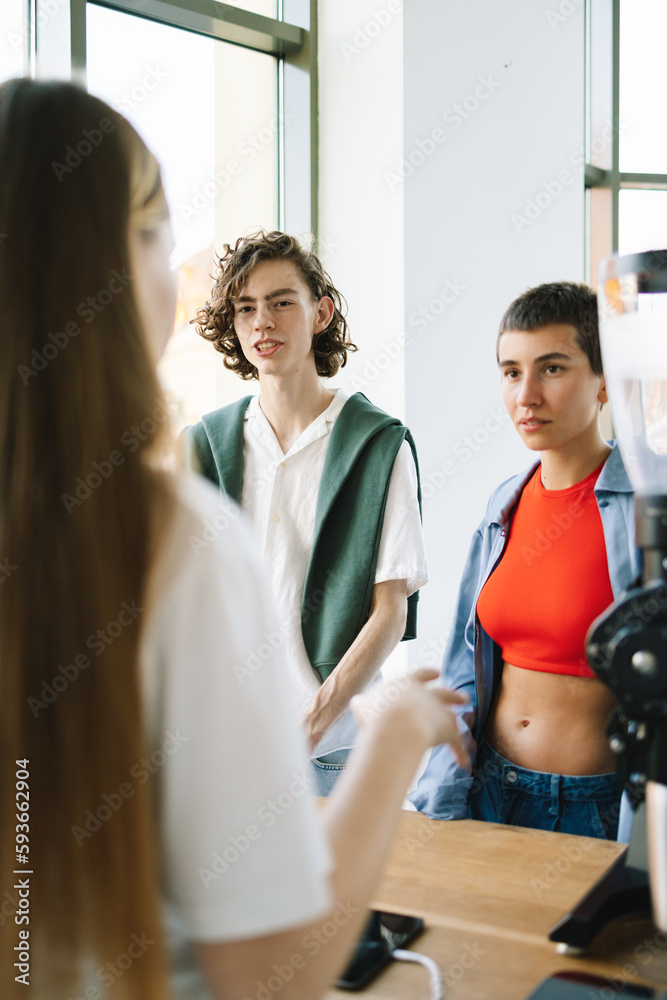 Anonymous Barista is Explaining to Young Customers