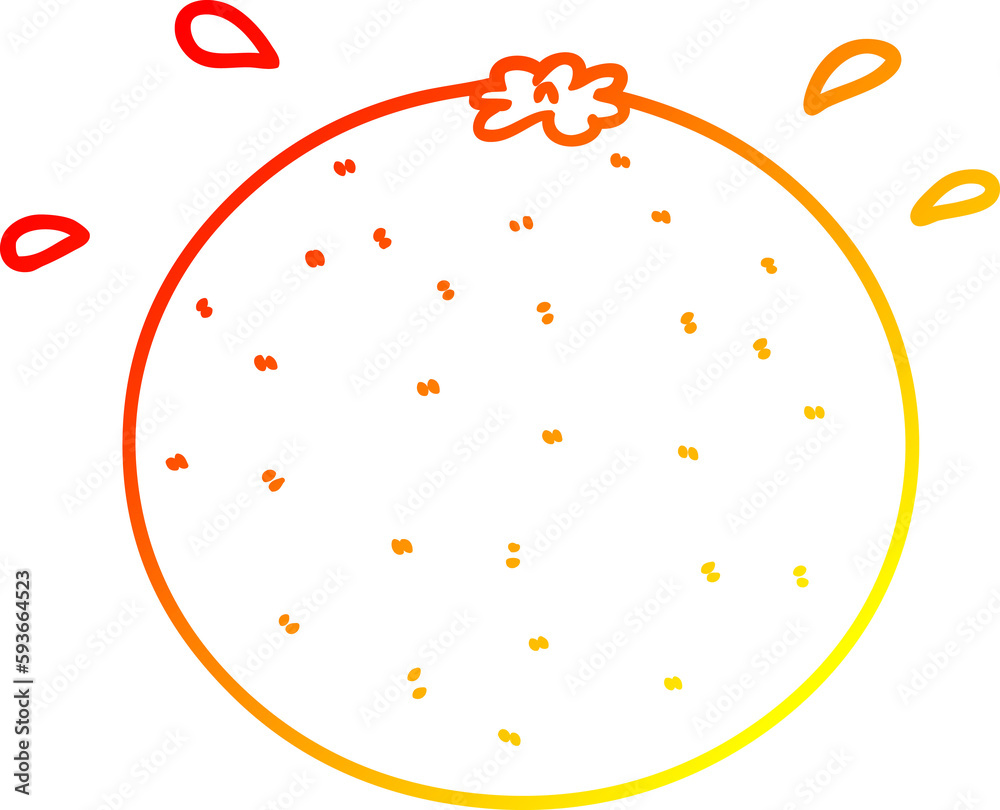 warm gradient line drawing cartoon orange warm gradient line drawing cartoon orange
