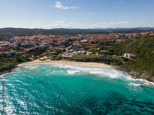 Wallpaper Mural Landscape aerial view of Santa Teresa Gallura and famous Rena Bianca beach in Northern Sardegna, Italy Torontodigital.ca
