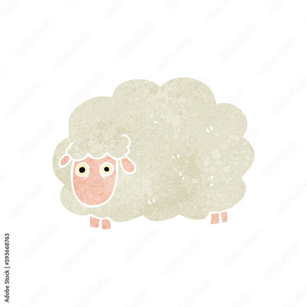 retro cartoon farting sheep retro cartoon farting sheep