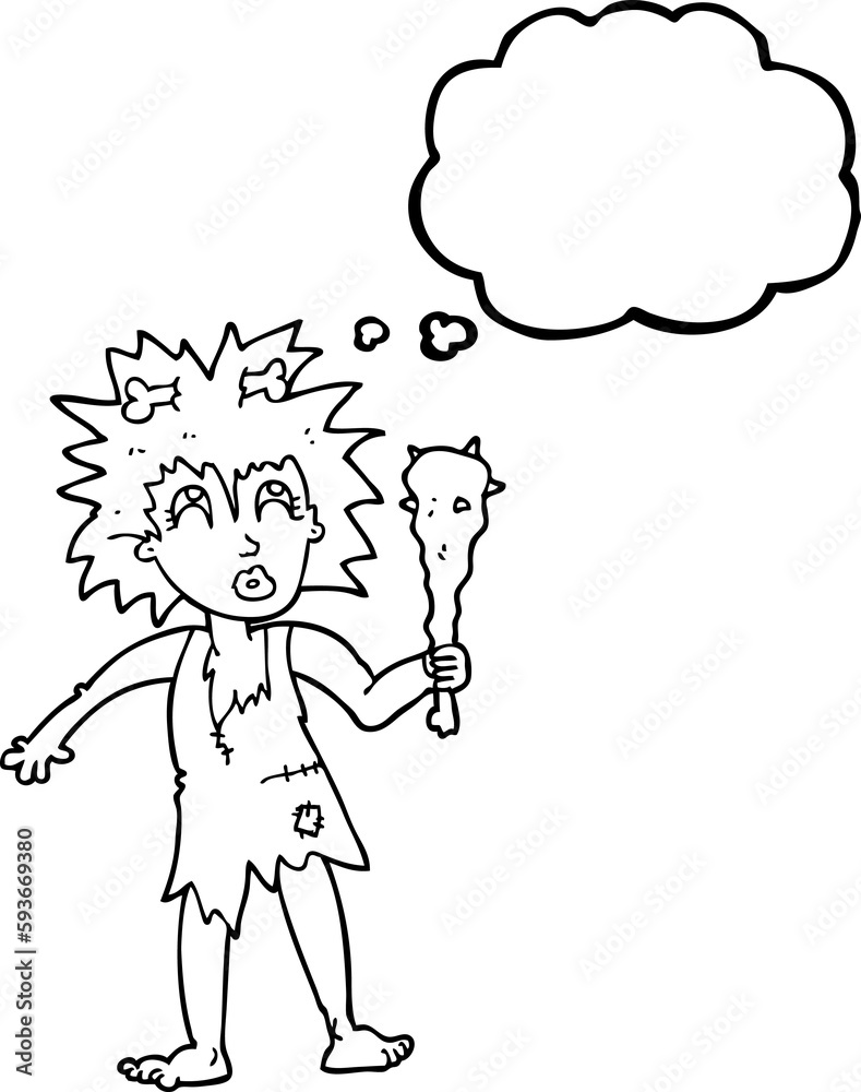 thought bubble cartoon cave woman thought bubble cartoon cave woman