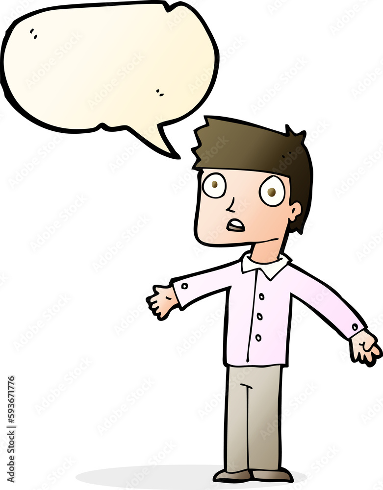 cartoon shocked man with speech bubble cartoon shocked man with speech bubble