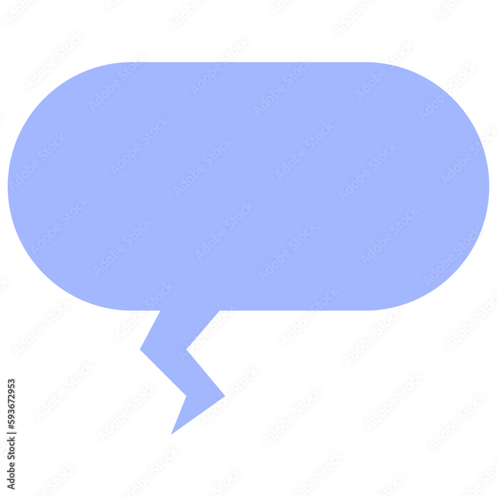 Speech balloons icon, flat style vector illustration