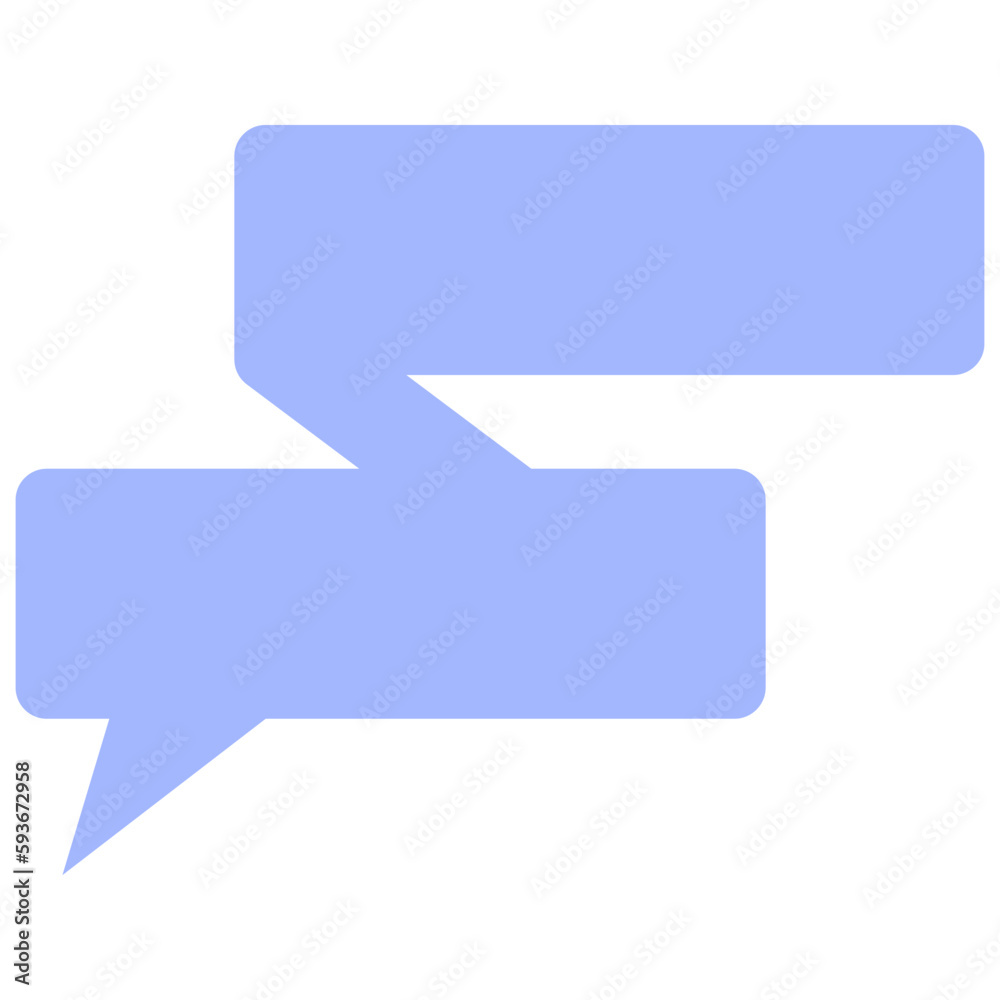 Speech balloons icon, flat style vector illustration Speech balloons icon, flat style vector illustration