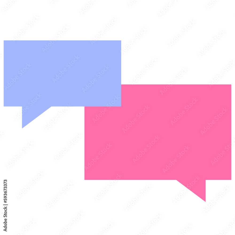 Speech balloons icon, flat style vector illustration Speech balloons icon, flat style vector illustration