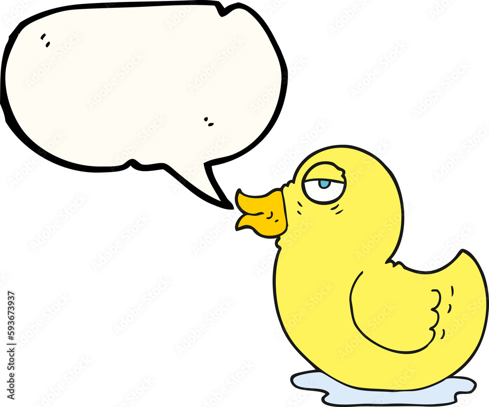 speech bubble cartoon rubber duck speech bubble cartoon rubber duck