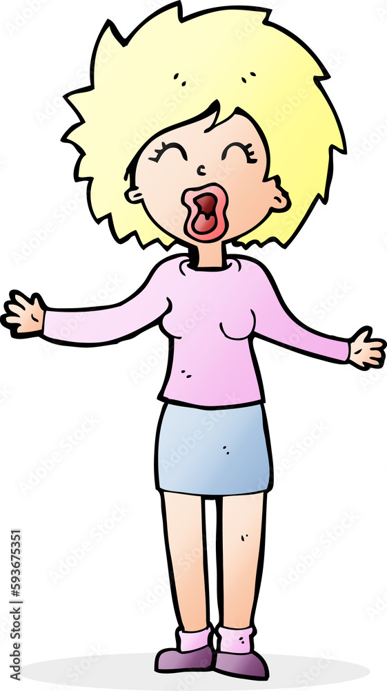 cartoon loud woman cartoon loud woman