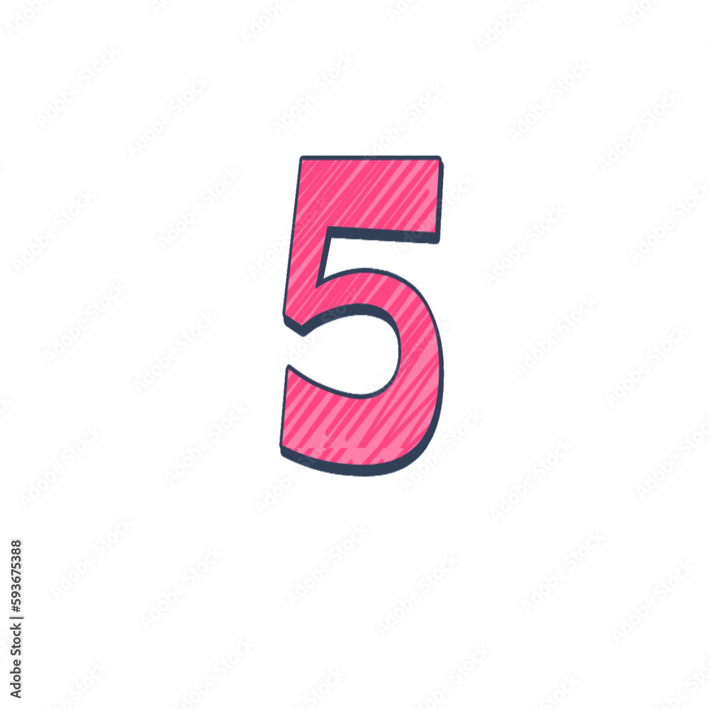 5 typography alphabet letter, sticker format 5 typography alphabet letter, sticker format