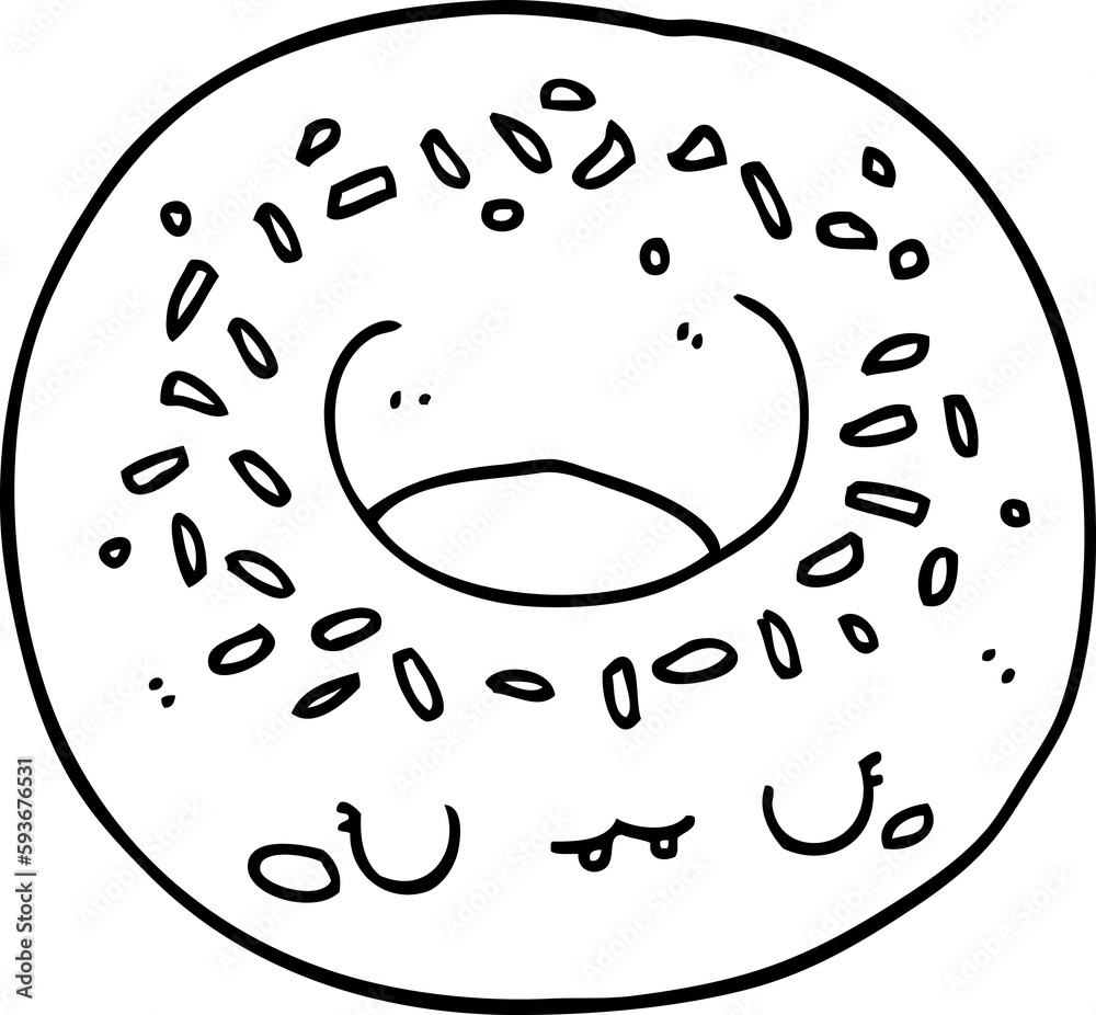 cartoon donut