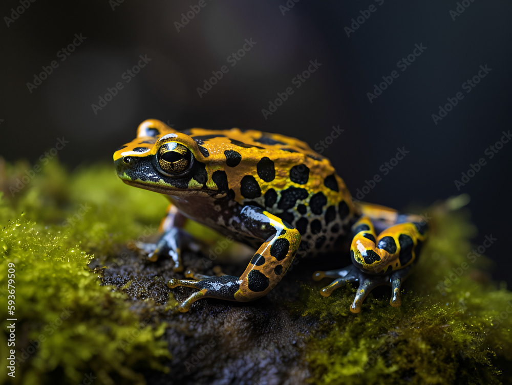 Fototapeta premium Harlequin Frog 2 - Generative AI